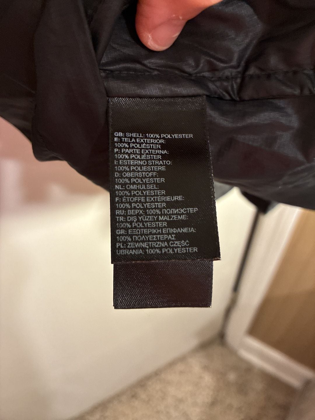 The North Face Womens Raincoat Black Pink Geometric Full Zip Pockets Logo M 8
