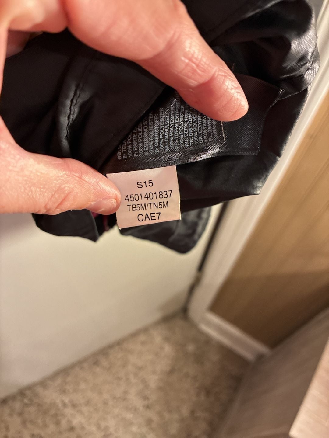 The North Face Womens Raincoat Black Pink Geometric Full Zip Pockets Logo M 9