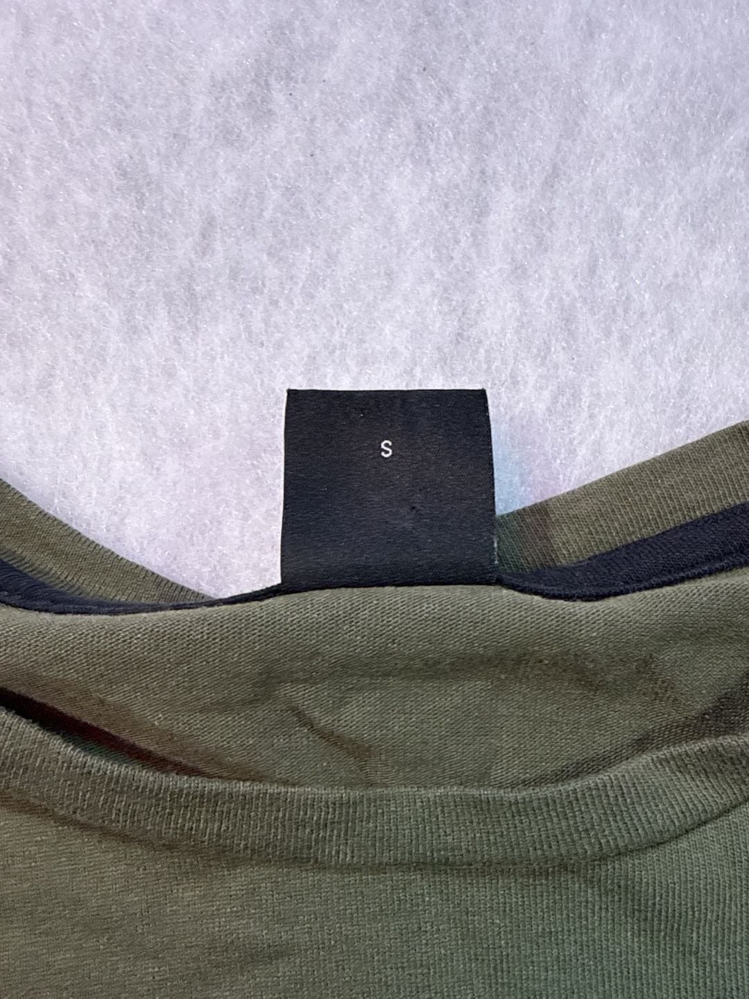 Hugo Boss Small Square Logo Long Sleeve Shirt Size S Olive Green 5