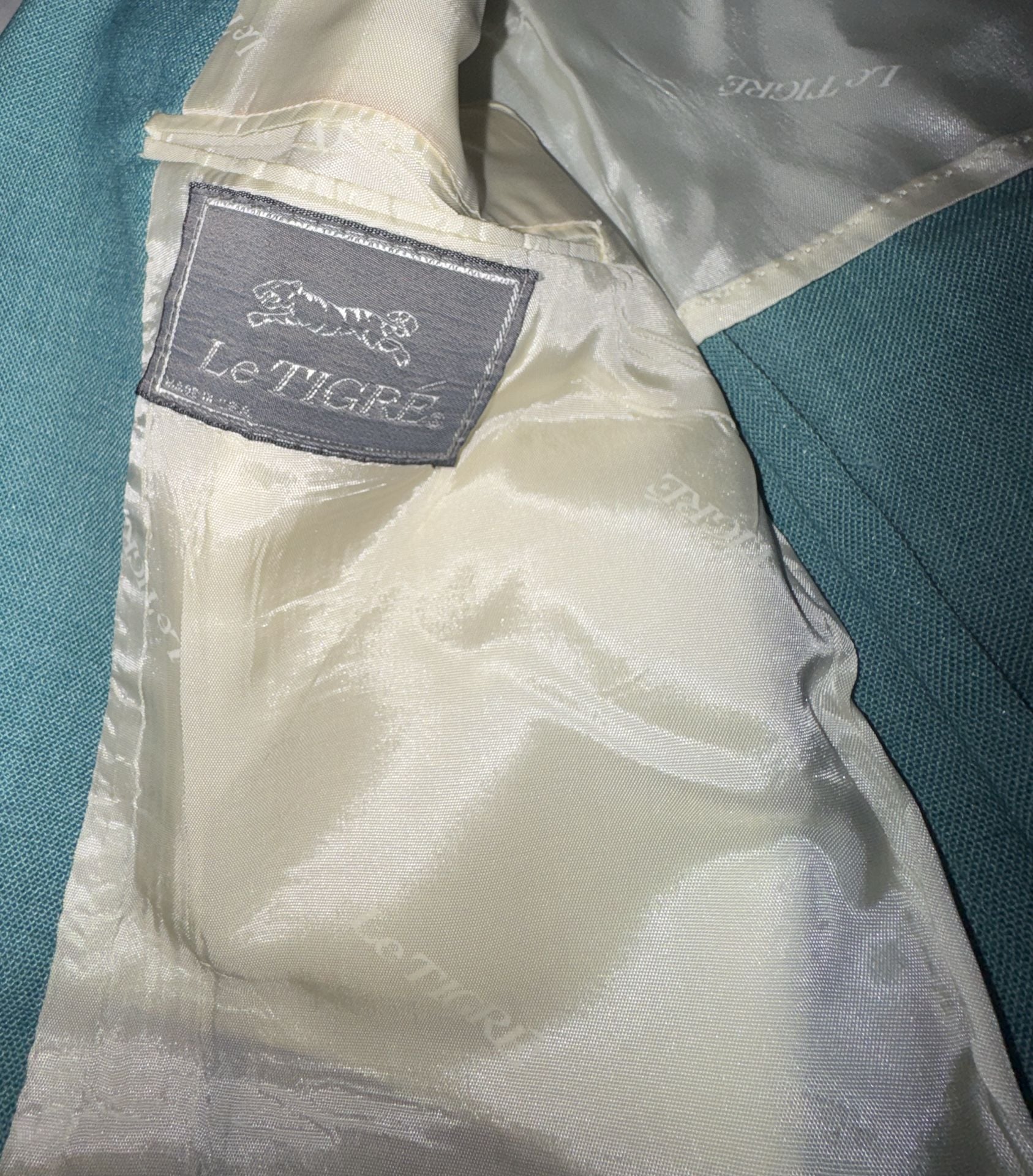Le Tigre Teal Blazer Jacket 7