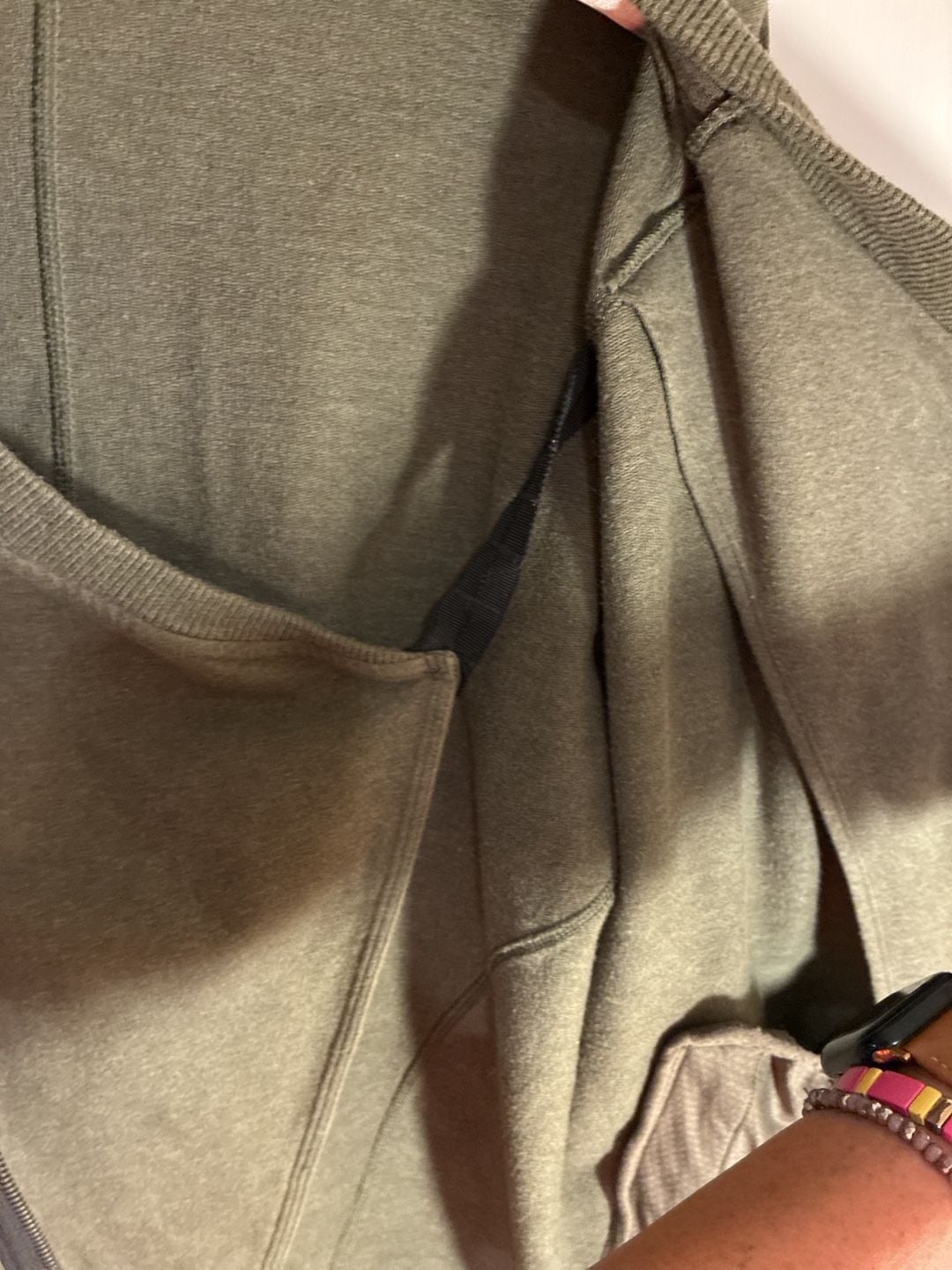 Lululemon Mula Bundle Wrap Jacket Size 4 Green Gray Asymmetrical Moto 9