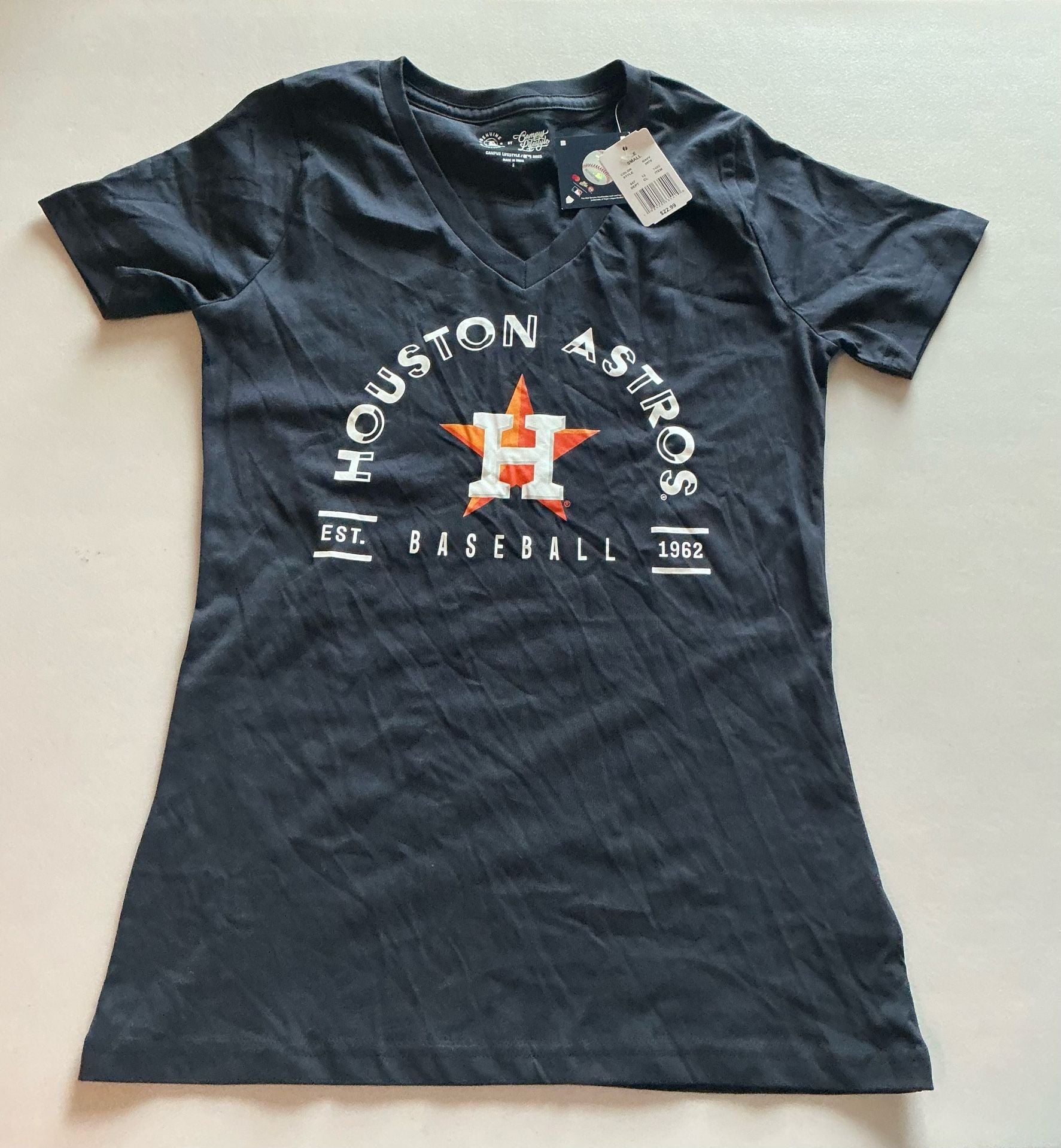 Campus Lifestyle Houston Astros T-Shirt Small Navy 2