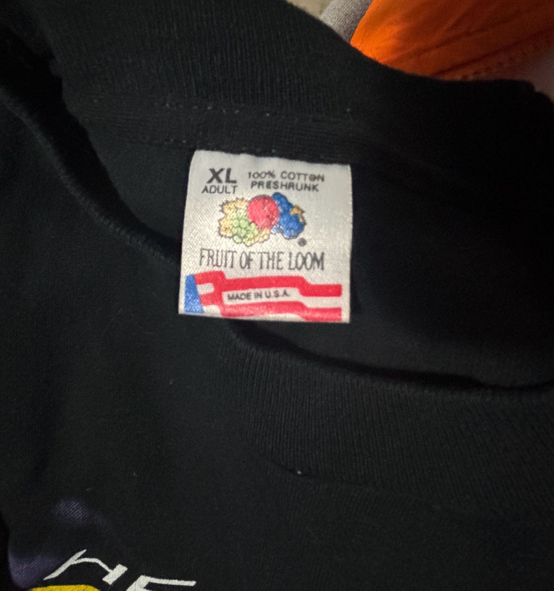 VERY RARE!! Fruit of the Loom Kyle Petty 42 Hear The Thunder T-Shirt XL Black 3