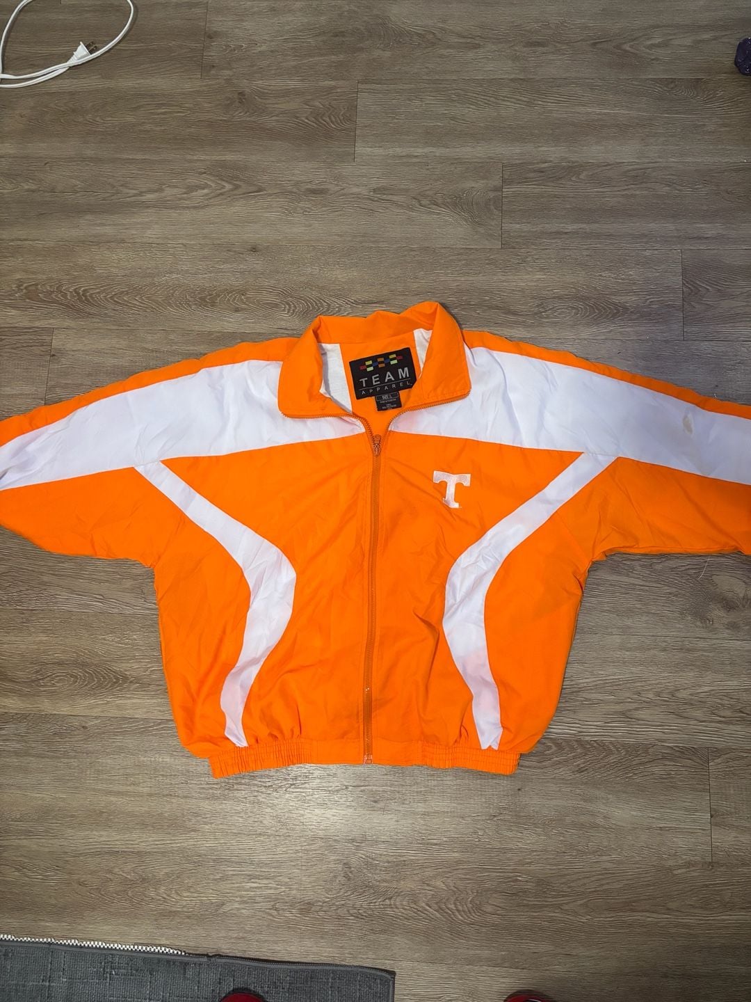 Team Apparel Tennessee Volunteers Jacket Size L Orange Windbreaker 2
