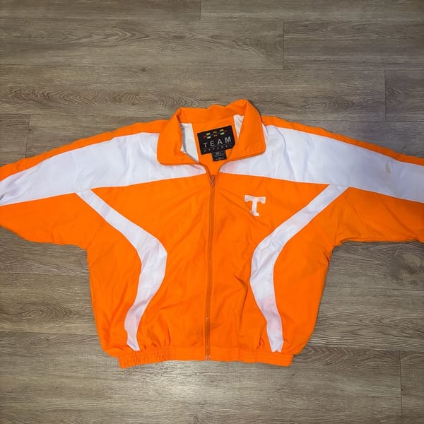 Team Apparel Tennessee Volunteers Jacket Size L Orange Windbreaker