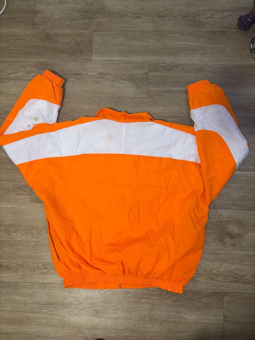 Team Apparel Tennessee Volunteers Jacket Size L Orange Windbreaker 3
