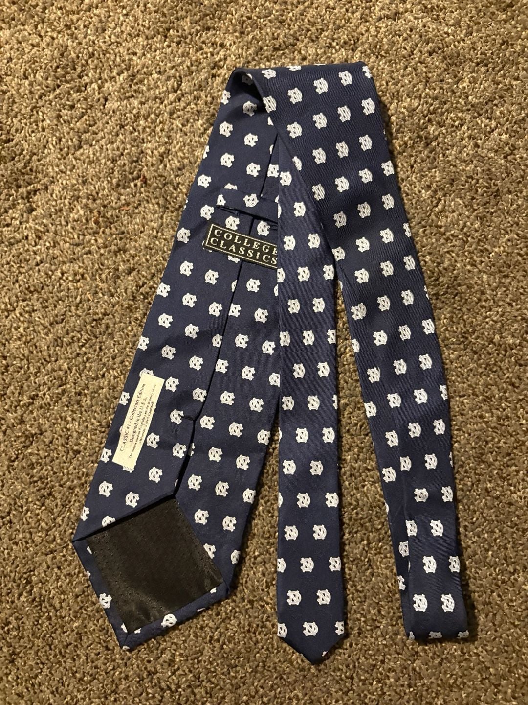 College Classics University of North Carolina UNC Tar Heels Silk Tie 3