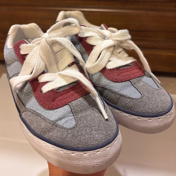 The Children's Place Sneakers Size 12 Blue Gray Maroon Low Top
