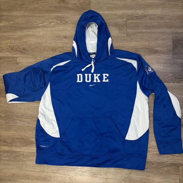 Nike Duke University Therma-Fit Hoodie Size XXL Blue White