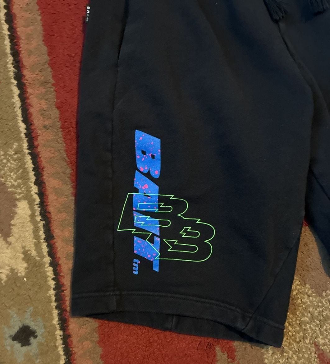 BAIT Goodsmile Racing Shorts Size Small Black Sweatshorts 3