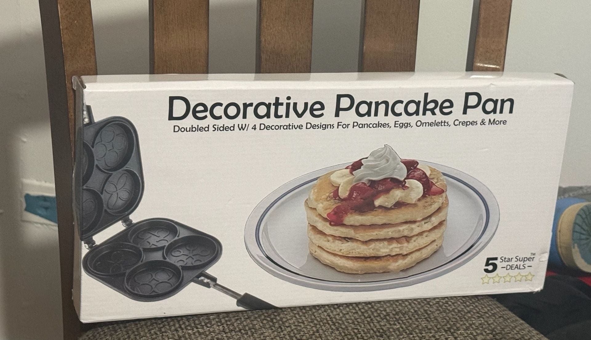 Star Super Deals Decorative Pancake Pan Black Nonstick 3.5 Inch 2