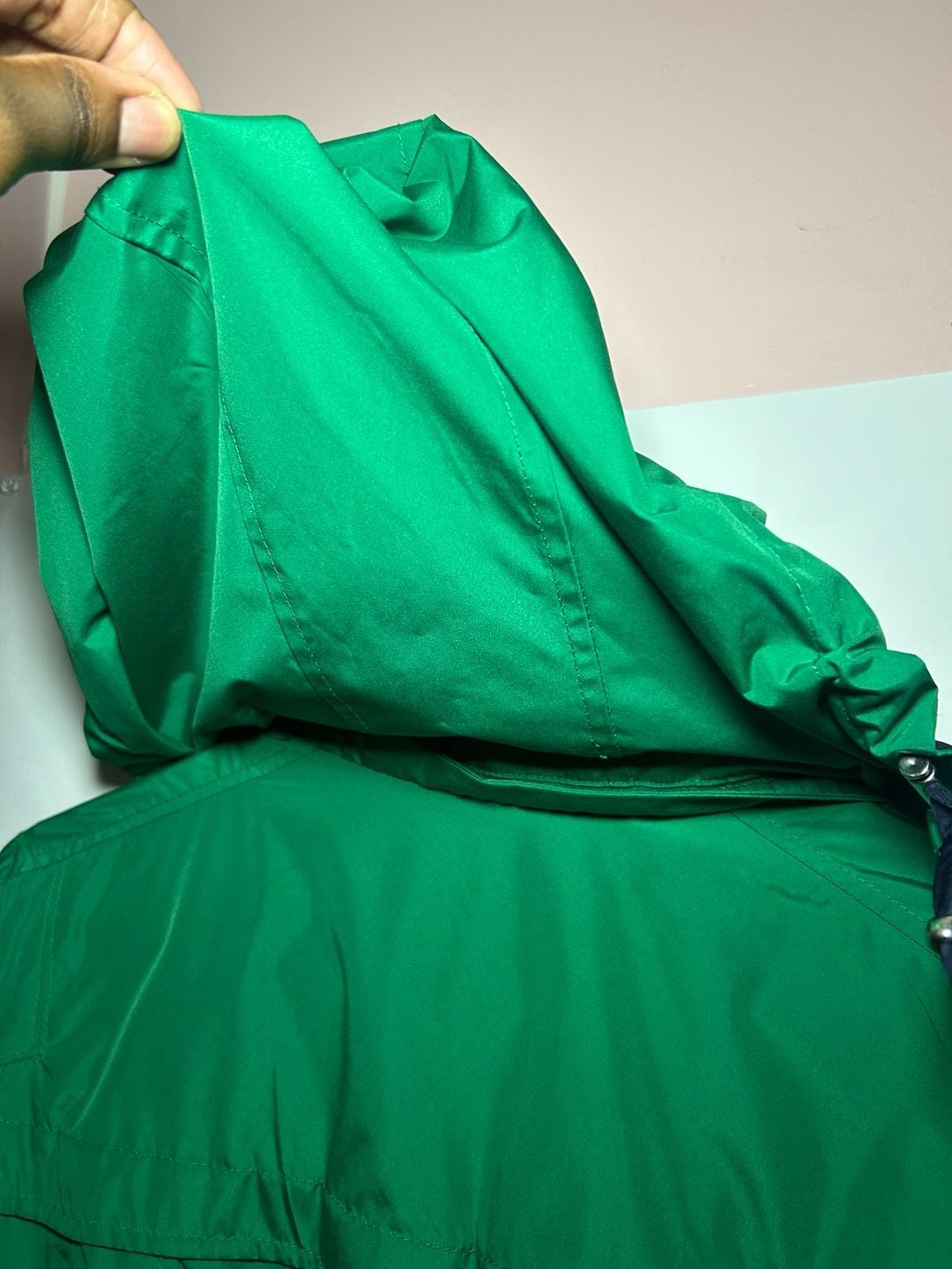 Susan Graver Hooded (Rain) Jacket| Size M |Green Full Zip 4