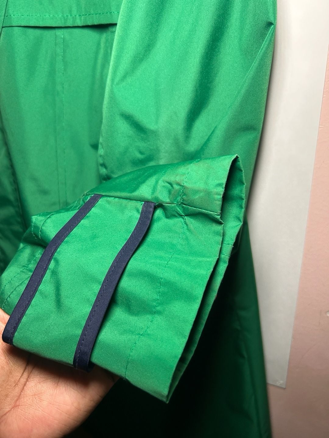 Susan Graver Hooded (Rain) Jacket| Size M |Green Full Zip 6