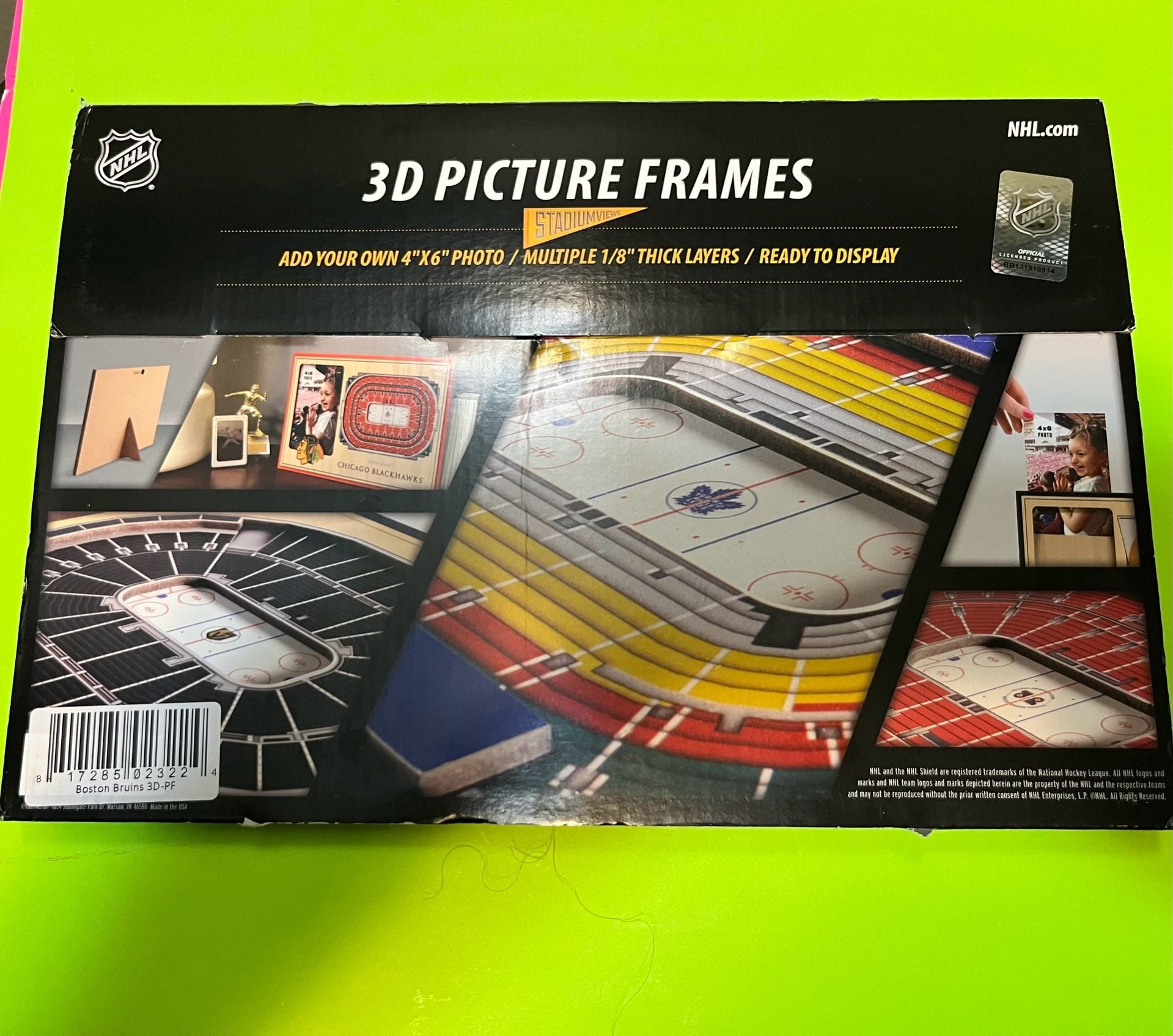 Boston Bruins 3D StadiumView Picture Frame 4x6 Photo TD Garden 7