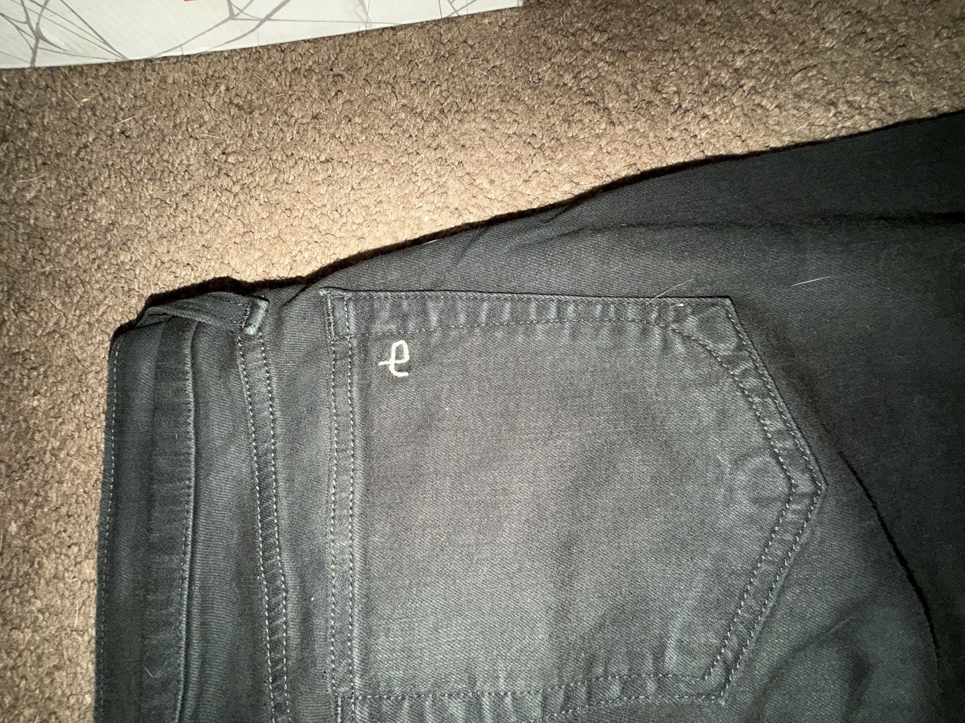 rag & bone The Dre Skinny Jeans Size 26 Black Coated Denim 8