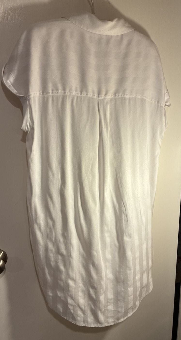Show Me Your Mumu Martin Shirt Dress Size X-Small White Stripe 7