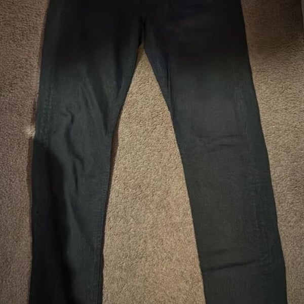 rag & bone The Dre Skinny Jeans Size 26 Black Coated Denim