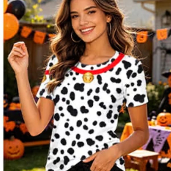 Magrank Dalmatian Costume Size XL Short Sleeve T-Shirt