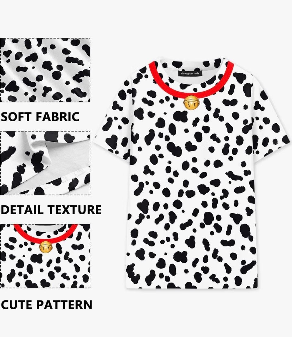 Magrank Dalmatian Costume Size XL Short Sleeve T-Shirt 5