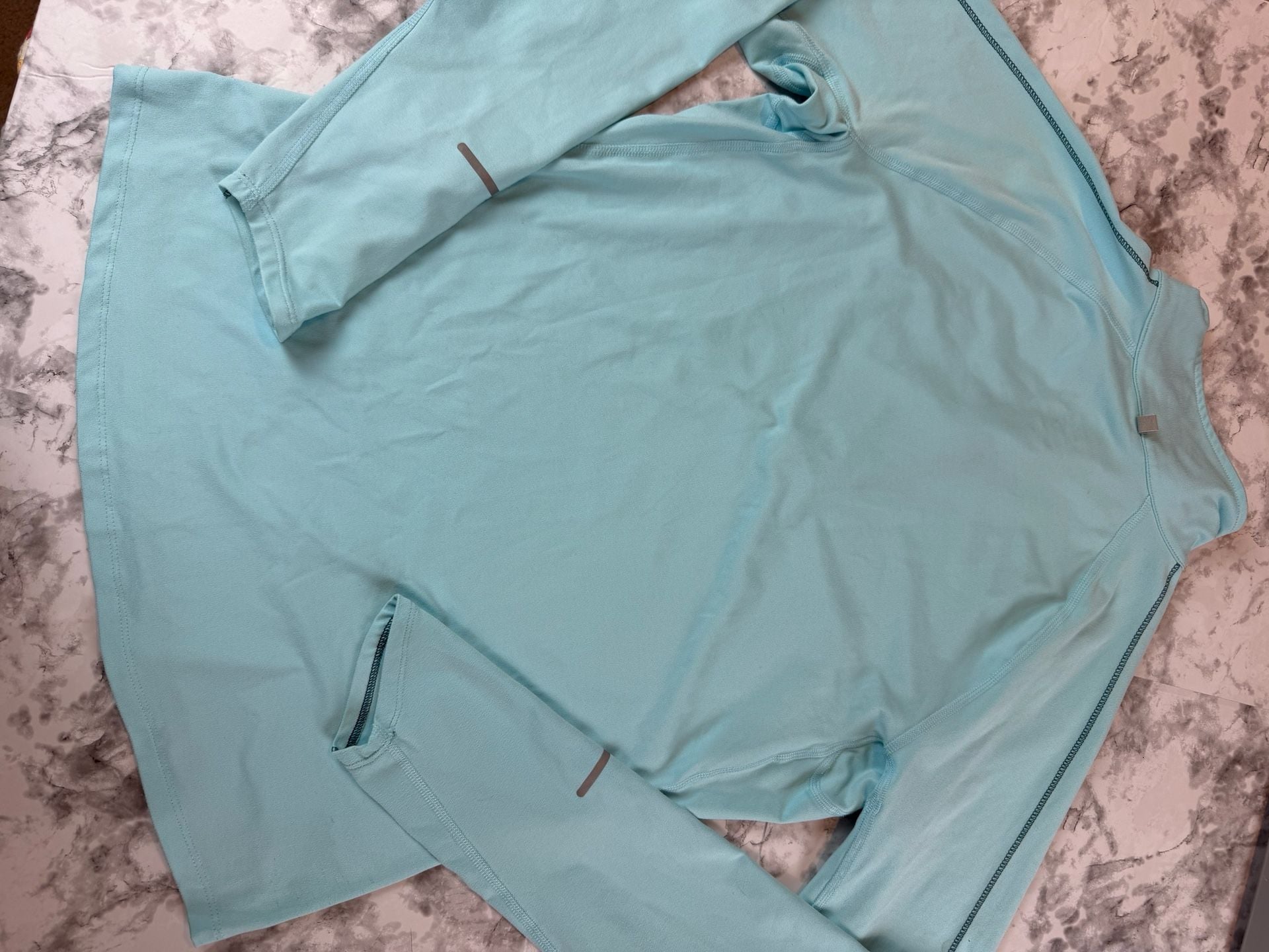 Nike Element 1/2 Zip Running Pullover Size M Light Blue 4