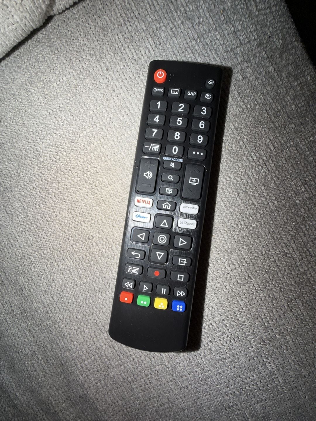 LG AKB76037605 TV Remote Control Black 1