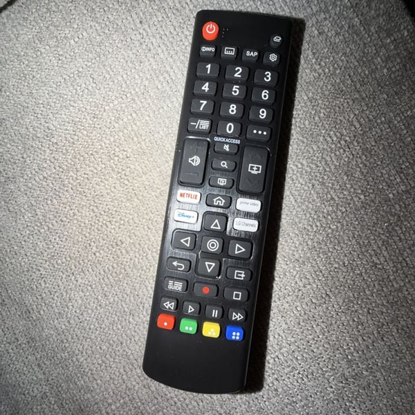 LG AKB76037605 TV Remote Control Black