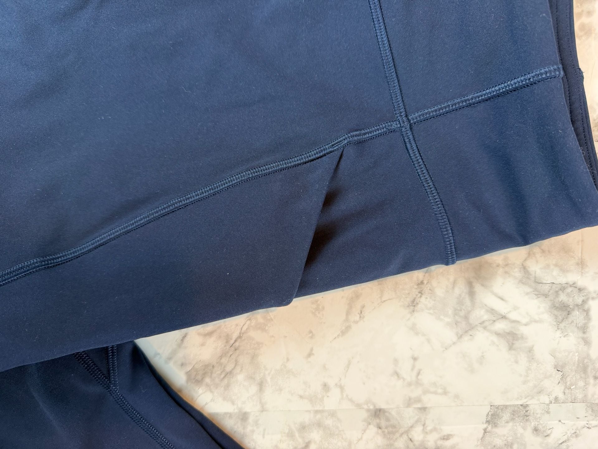 Lululemon Time To Sweat Crop Leggings True Navy 6
