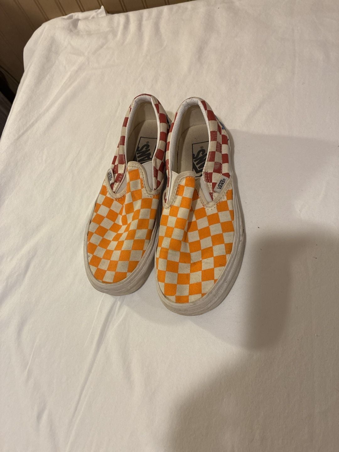 Vans Classic Slip-On Checkerboard Multi-True Size 4.0 Multicolor M 4/Women 5.5 2
