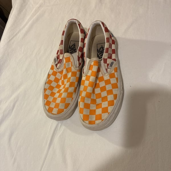 Vans Classic Slip-On Checkerboard Multi-True Size 4.0 Multicolor M 4/Women 5.5