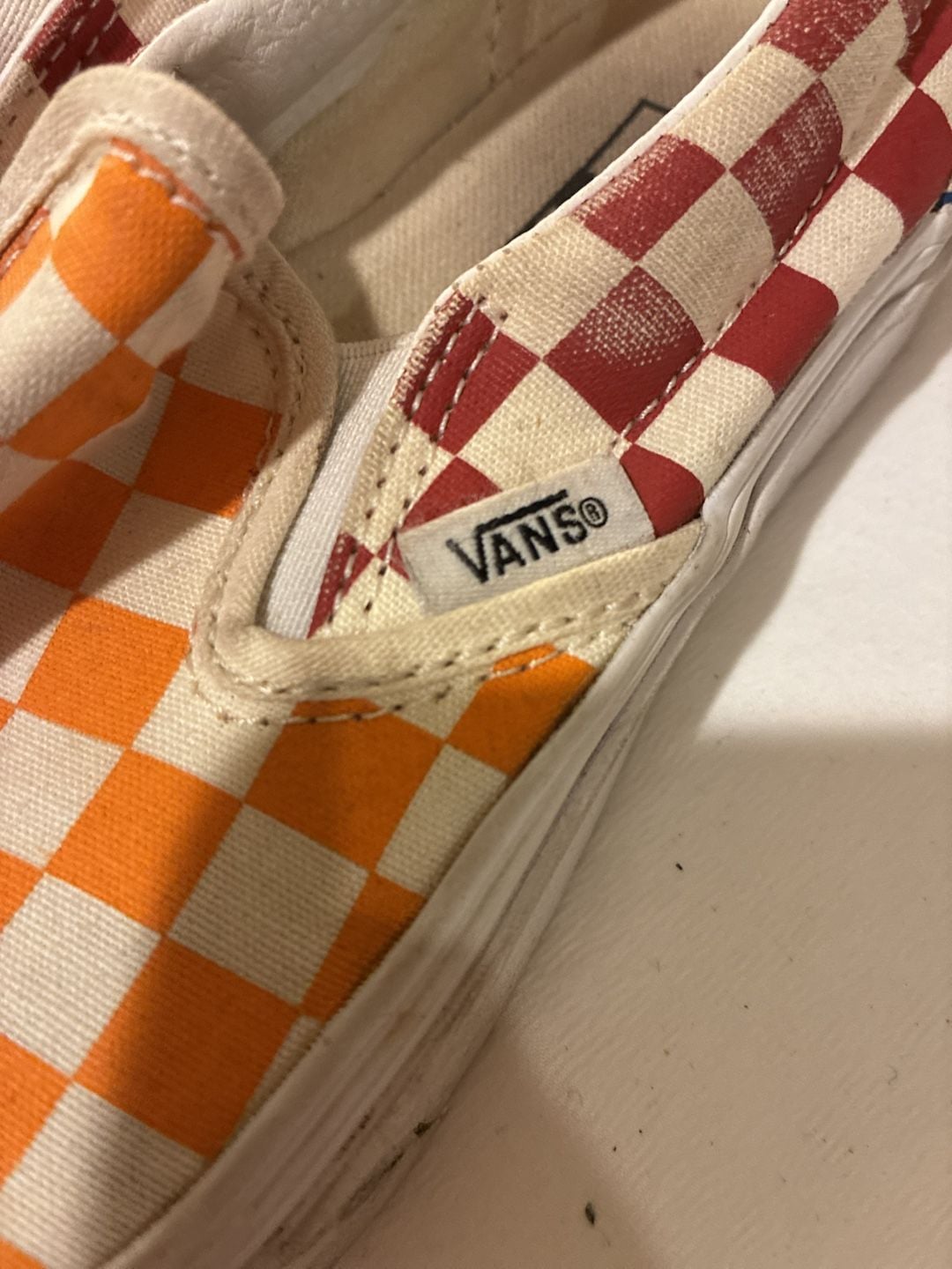 Vans Classic Slip-On Checkerboard Multi-True Size 4.0 Multicolor M 4/Women 5.5 3