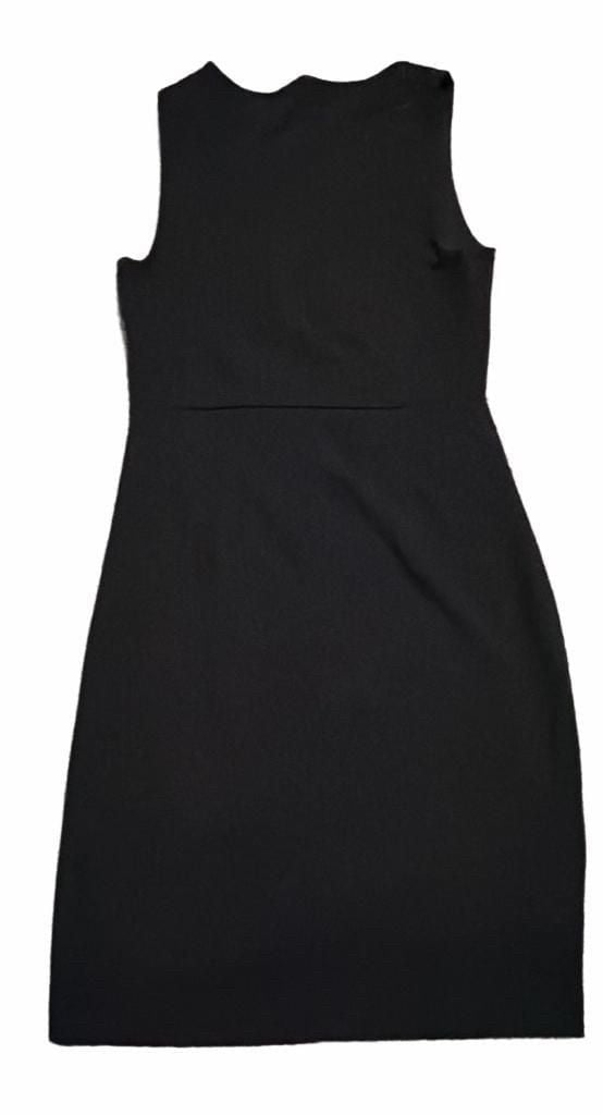 Express Sleeveless Dress Size S Black Pleated Neckline 4