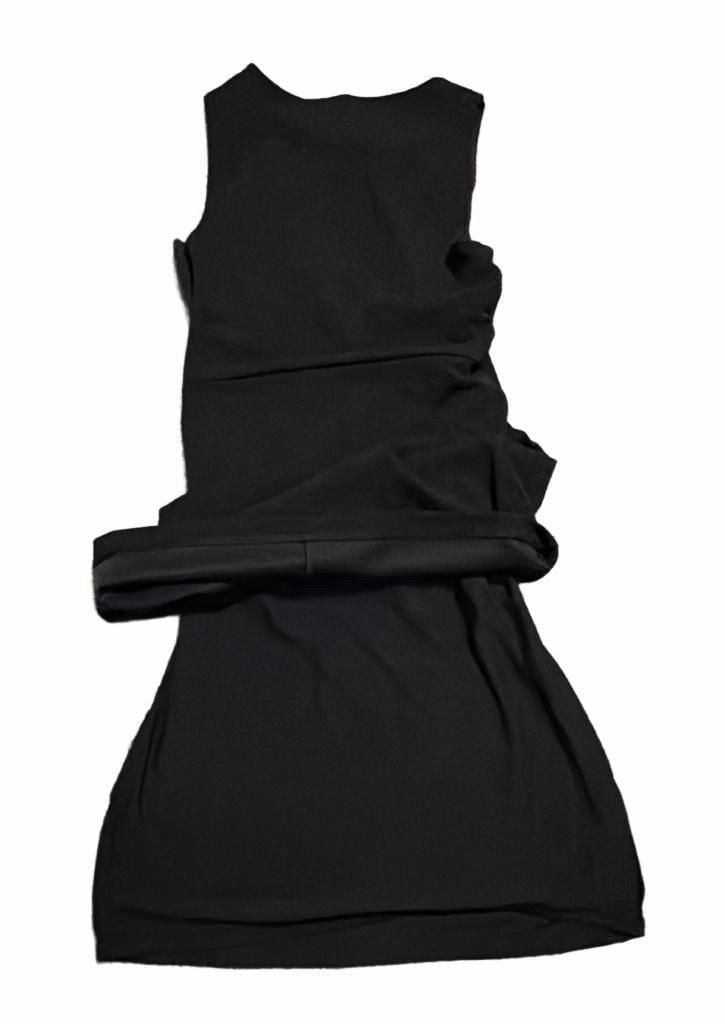 Express Sleeveless Dress Size S Black Pleated Neckline 6