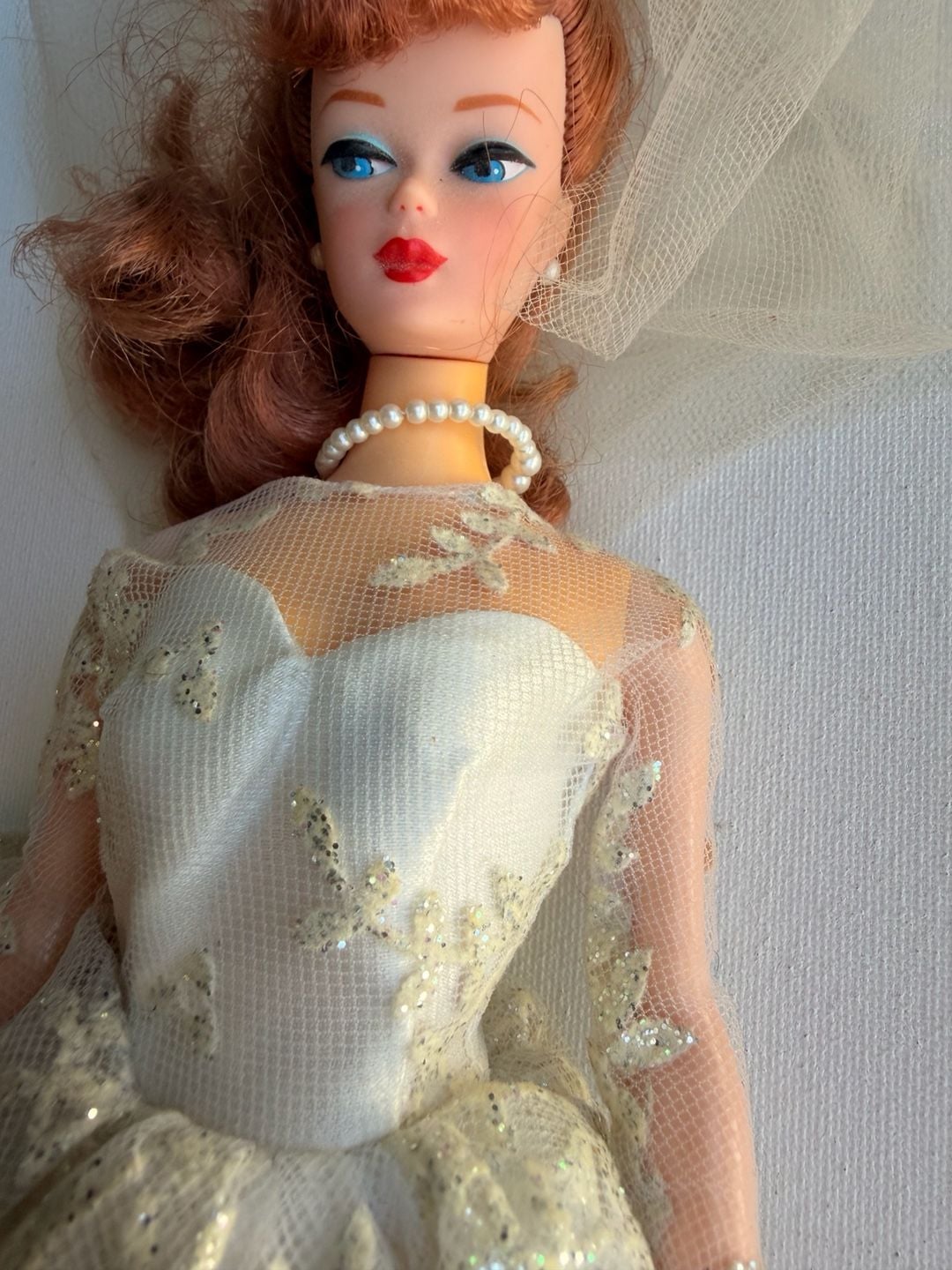 Mattel Barbie Reproduction Wedding Day Doll Red Hair 7