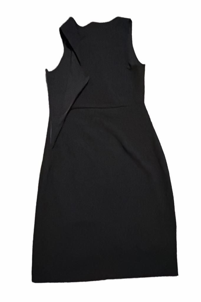 Express Sleeveless Dress Size S Black Pleated Neckline 5