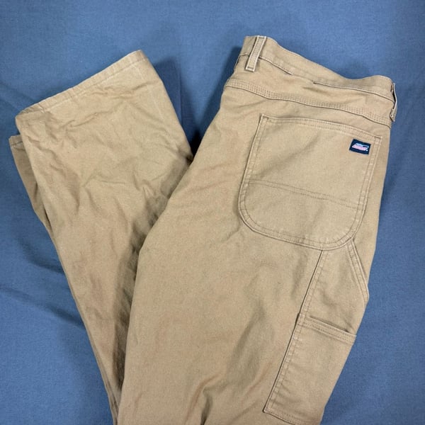 Dickies Carpenter Pants Size 40x32 Brown Canvas Workwear