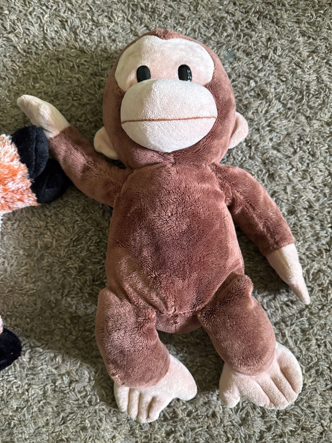 Lot of 2 Stuffed Plush Toys Fox and Curious George Monkey 2