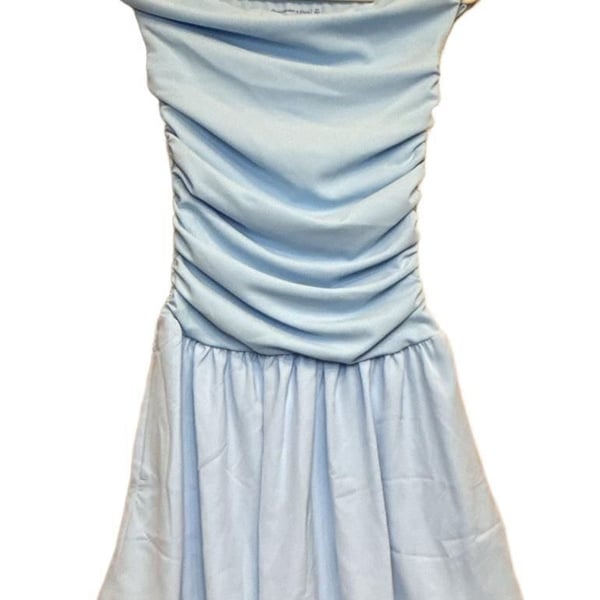 Y2K Abercrombie Off Shoulder Mini Dress with Pockets