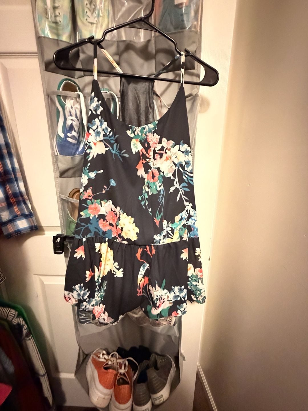 Floral Halter Size XL Black Multi 2