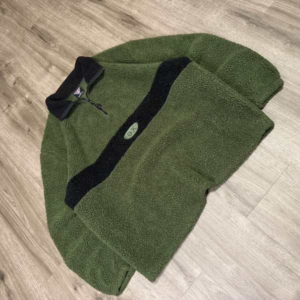 Vintage 90s Timberline Colorado Sherpa Fleece Made in USA Green Large

