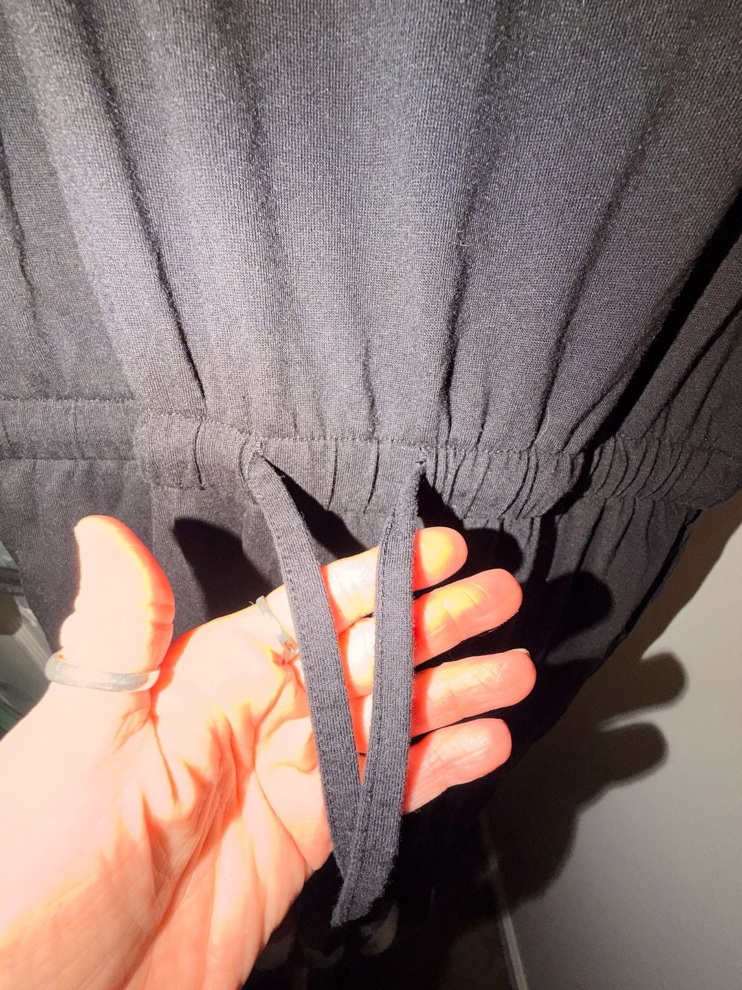 Zenana Dress Size L Black Sleeveless Drawstring Waist 5