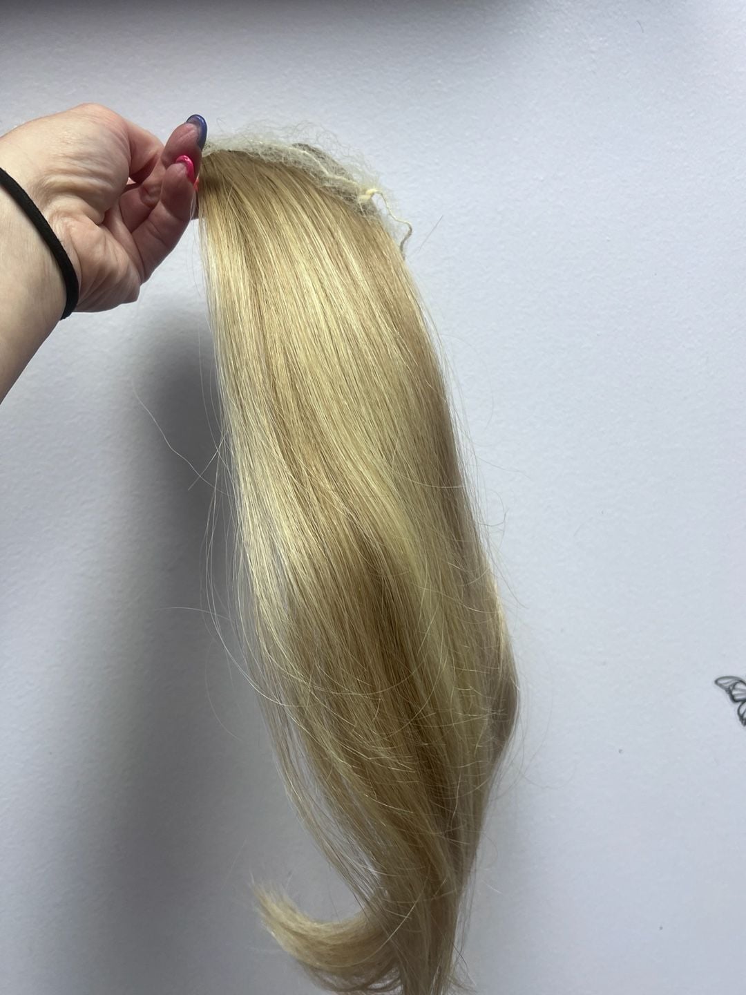 Donna Bella Hybrid Weft Extensions 7N & 11N Light Blonde Balayage 3