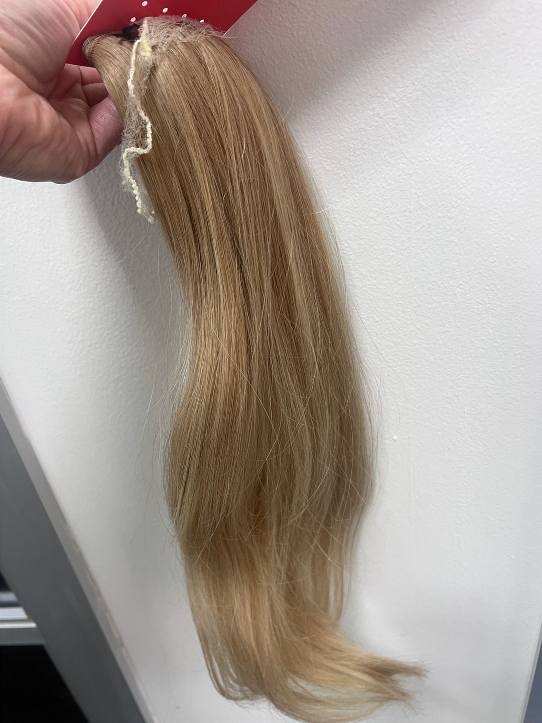 Donna Bella Hybrid Weft Extensions 7N & 11N Light Blonde Balayage 2
