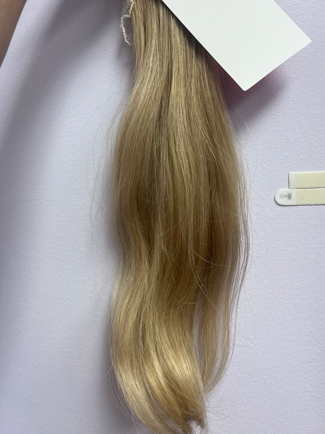 Donna Bella Hybrid Weft Extensions 7N & 11N Light Blonde Balayage 7