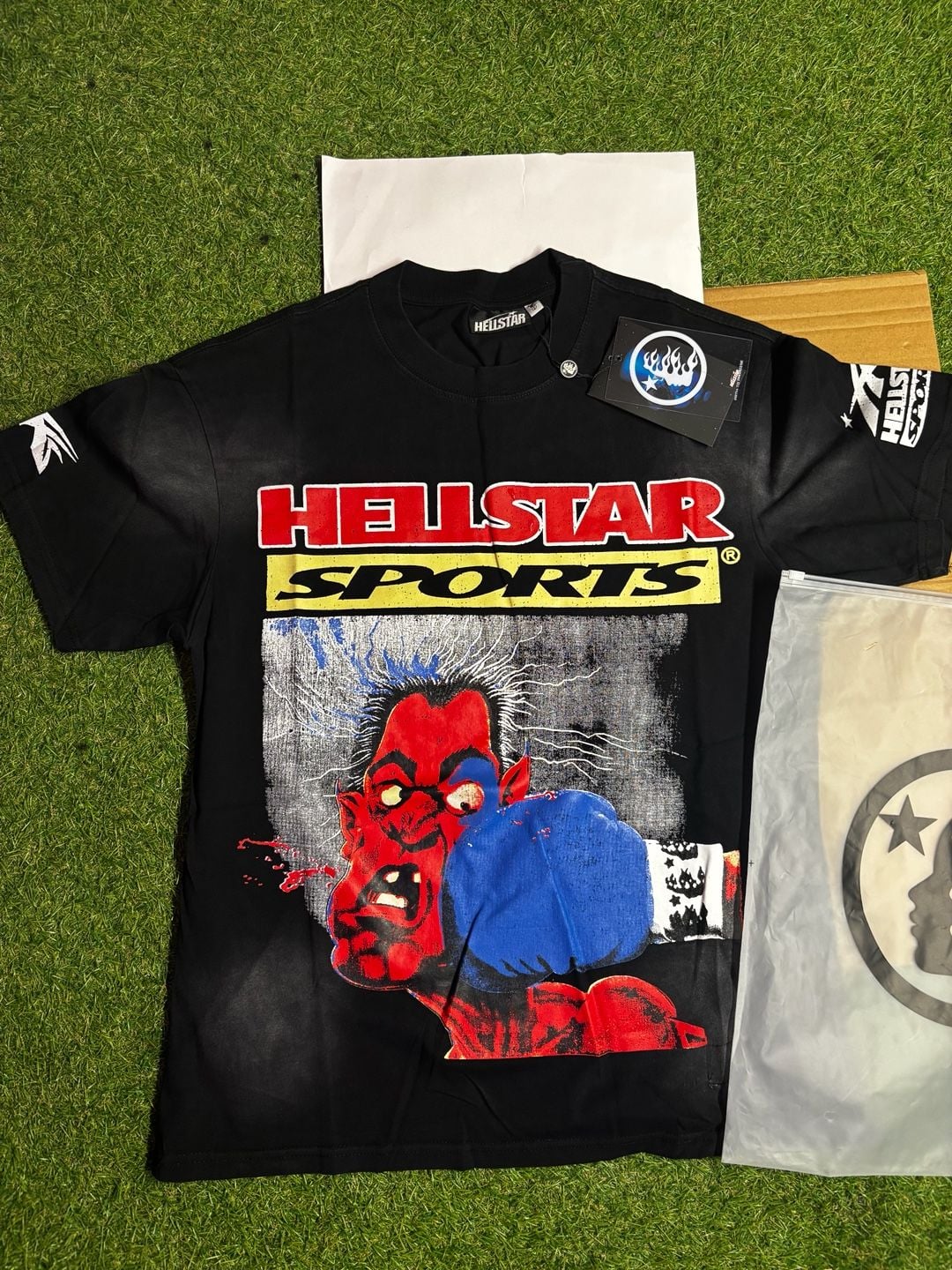 Hellstar Knock Out Bigger Than Satan T-Shirt Size S Black 2