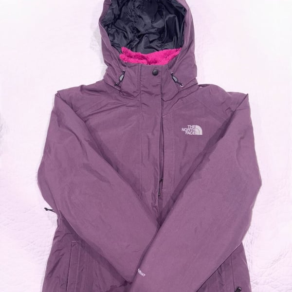 The North Face Women’s L HyVent Triclimate 3-in-1 Jacket Purple Pink Fleece