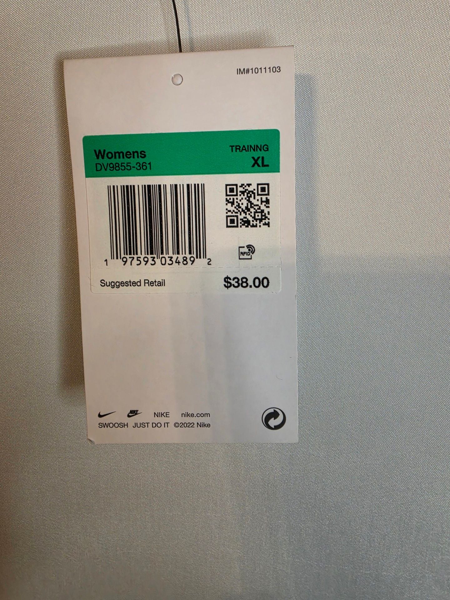 Nike Alate Bra Size XL Green Sports Bra 5