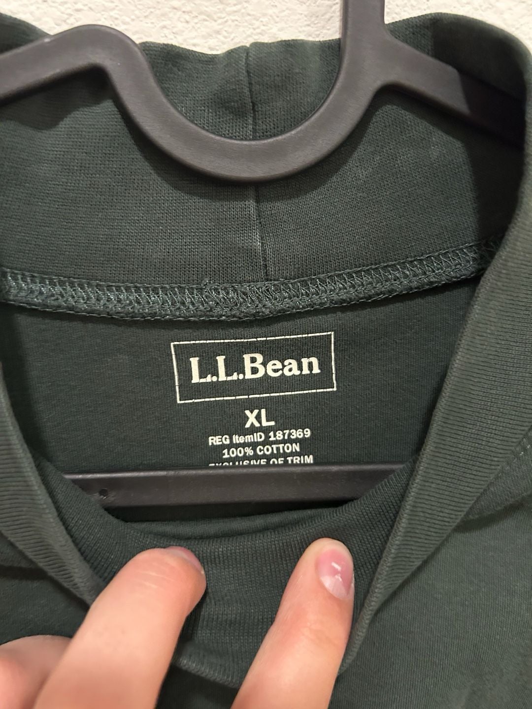 L.L. Bean Turtleneck Shirt Size XL Green Long Sleeve 3
