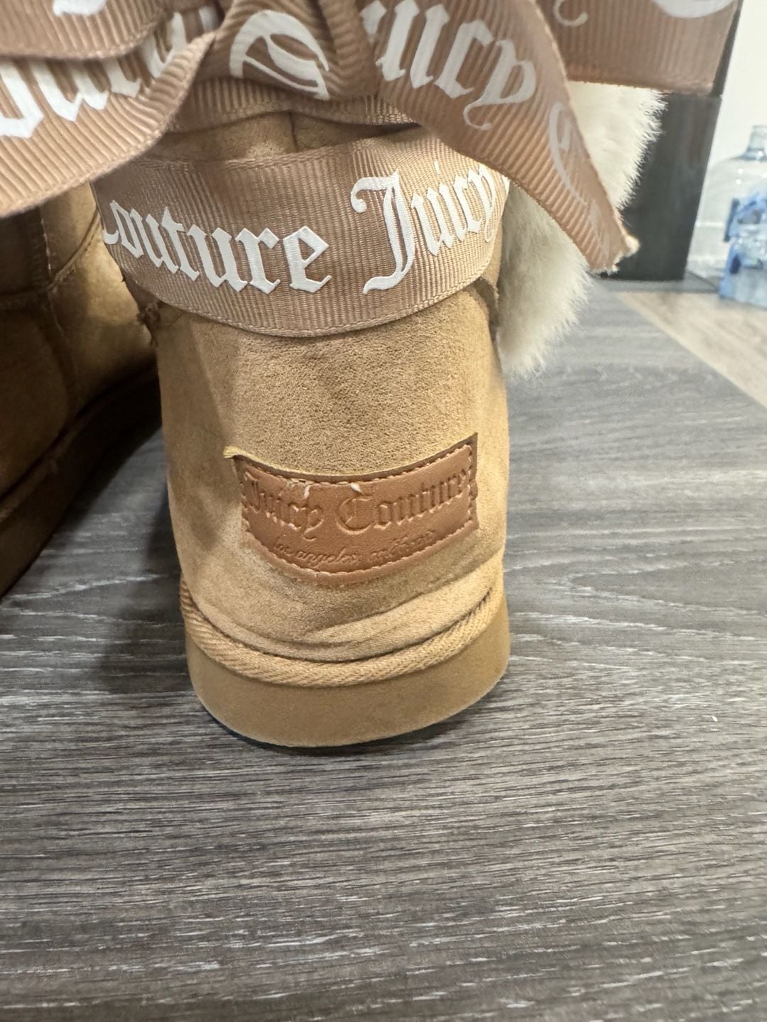 Juicy Couture Faux Fur Ankle Boots Chestnut Brown 5
