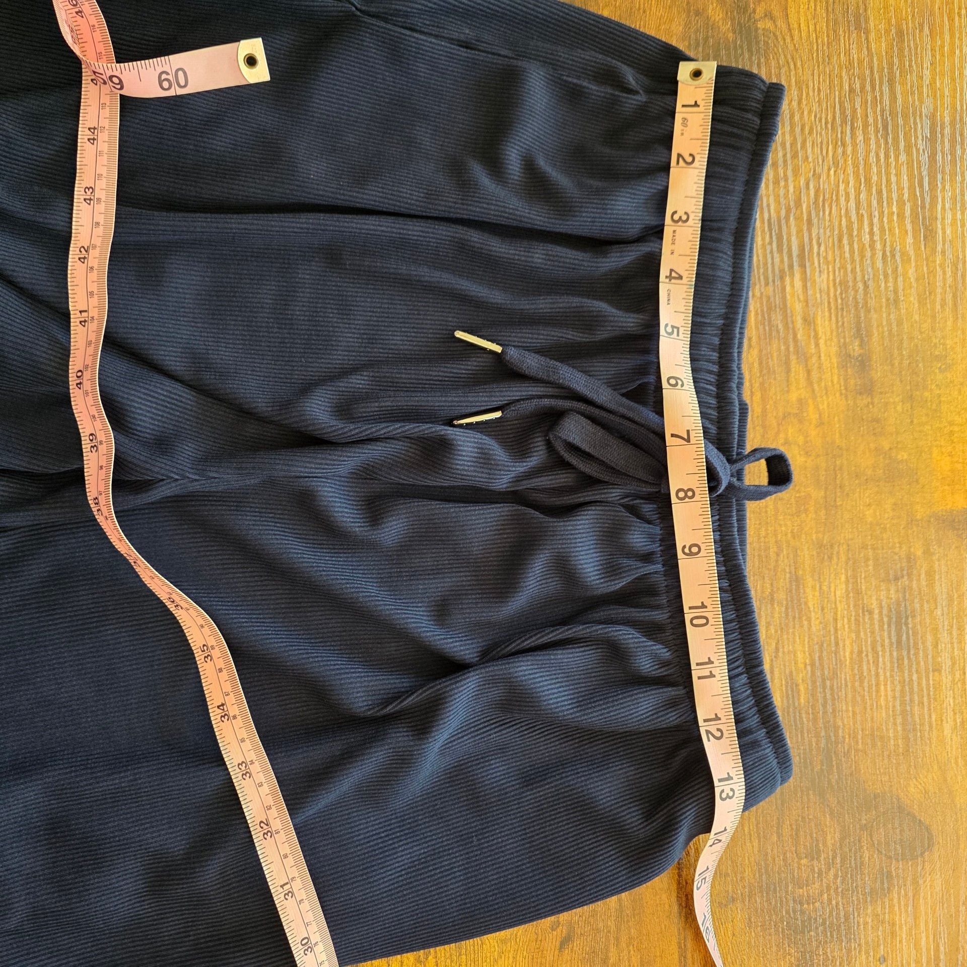 PrettyGarden Loungewear Set Size S Navy Ribbed Short Sleeve Henley Shorts 7