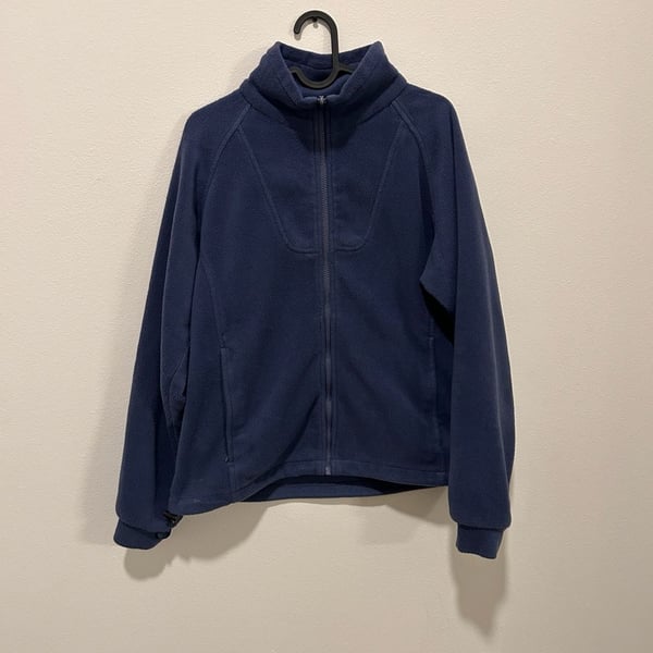 Columbia Fleece Jacket Size M Blue Full Zip